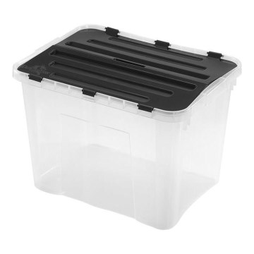 Kutija za pohranu DRAGON 42 l crna/prozirna