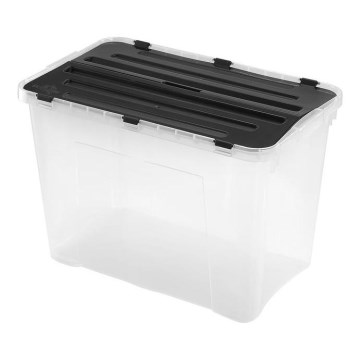 Kutija za pohranu DRAGON 60 l crna/prozirna