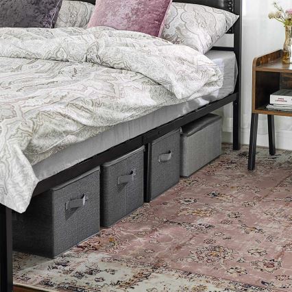 Kutije za pohranu s patentnim zatvaračem, 3 kom, CURAN, siva