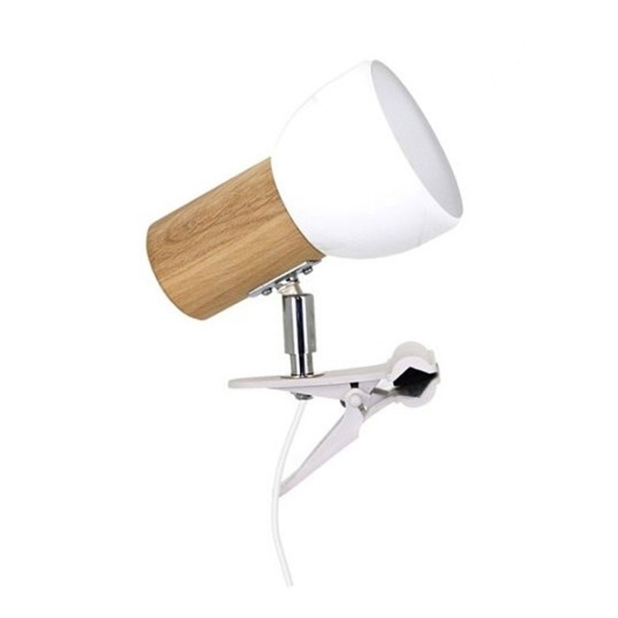 Lampa s kvačicom SVENDA 1xE27/60W/230V hrast