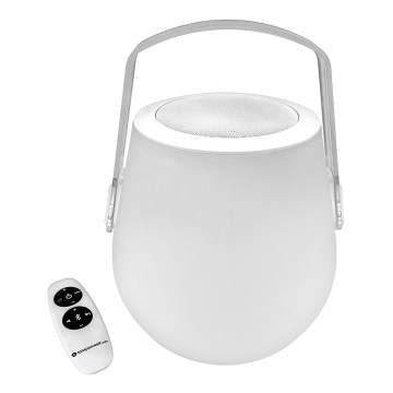 Lampenwelt - LED RGB Prigušiva stolna lampa sa zvučnikom LED/3W/3,7V Bluetooth 2000 mAh IP44 + daljinski upravljač