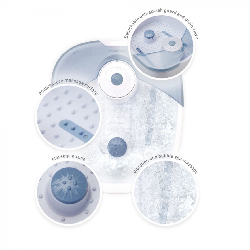 Lanaform - Masažna kada za stopala FOOT SPA 60W/230V