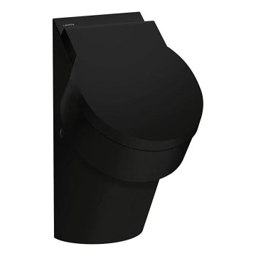 LAUFEN H8402810200001 - Pisoar s otvorima za poklopac VAL zadnji dovod, zadnji odvod keramika/sjajna crna