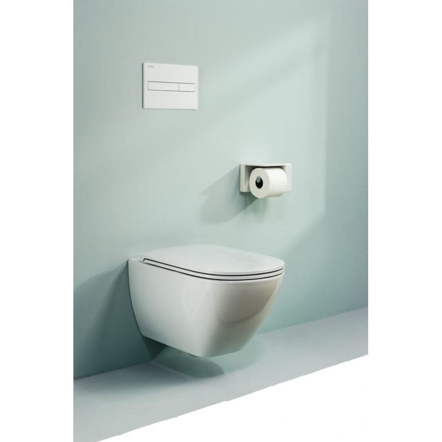 LAUFEN H8660800000001 - Viseća WC školjka LUA keramika/bijela + WC daska SoftClose LUA duroplast/bijela