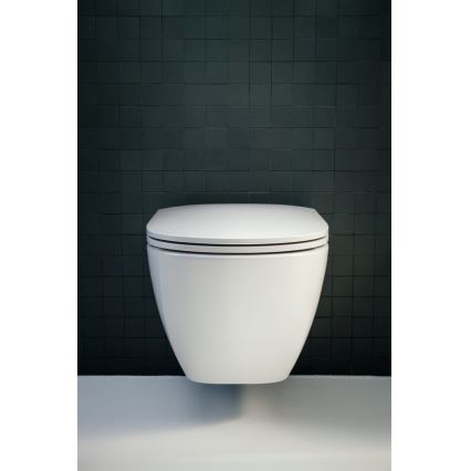 LAUFEN H8660800000001 - Viseća WC školjka LUA keramika/bijela + WC daska SoftClose LUA duroplast/bijela