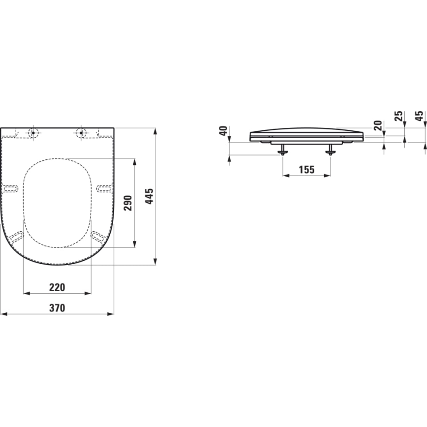 LAUFEN H8910830000001 - WC daska SoftClose LUA duroplast/bijela