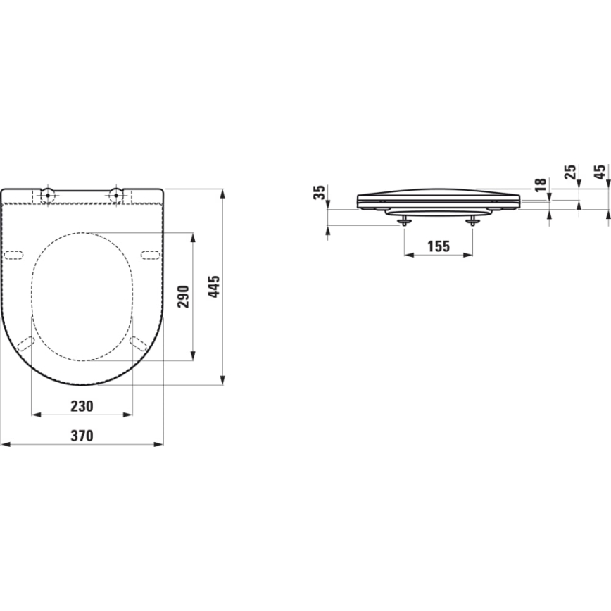 LAUFEN H8989650000001 - WC sjedalo PRO duroplast/bijela