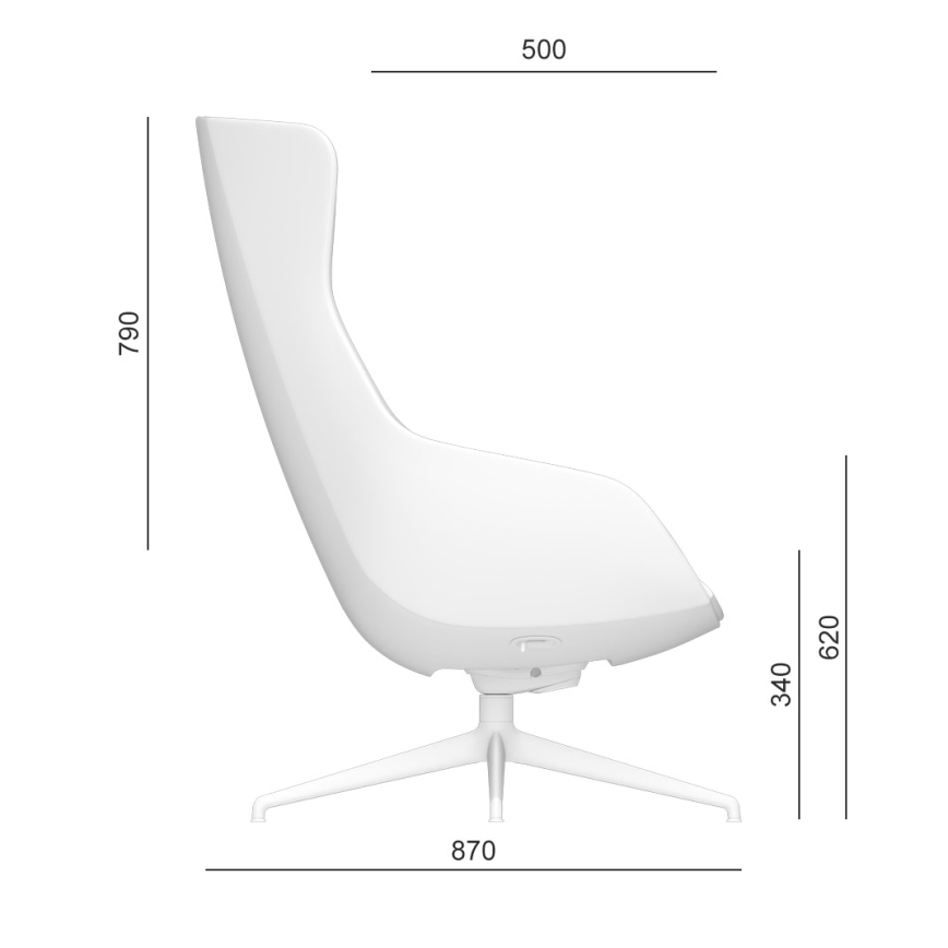 LD Seating - Okretna fotelja TERA bež