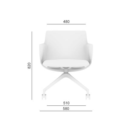 LD Seating - Uredska stolica MELODY narančasta