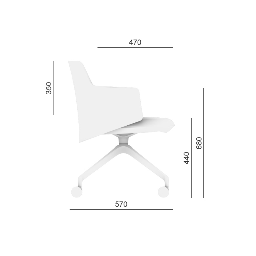 LD Seating - Uredska stolica MELODY narančasta