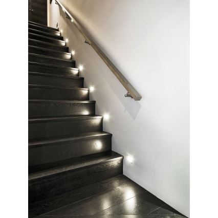 LDST DI-01-B-BZ12 - LED stepenišno svjetlo DIANA LED/1,2W/230V bijela 6500K