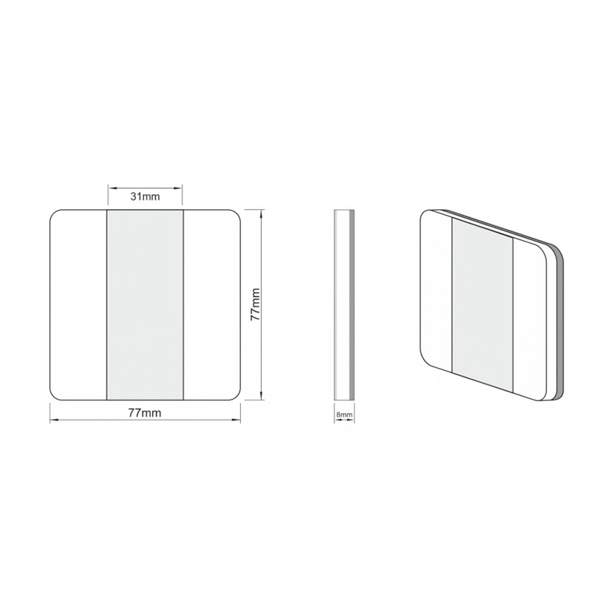 LDST DU-01-SS-BC10 - Rasvjeta za stepenice DUO 10xLED/1,2W/230V