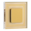 LDST KE-01-SZ-BC8 - LED stepenišno svjetlo KELLY 8xLED/1,2W/230V zlatna 3500K