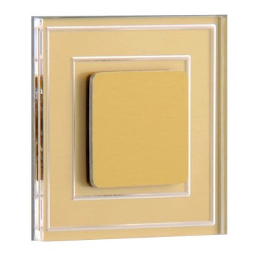 LDST KE-01-SZ-BC8 - LED stepenišno svjetlo KELLY 8xLED/1,2W/230V zlatna 3500K