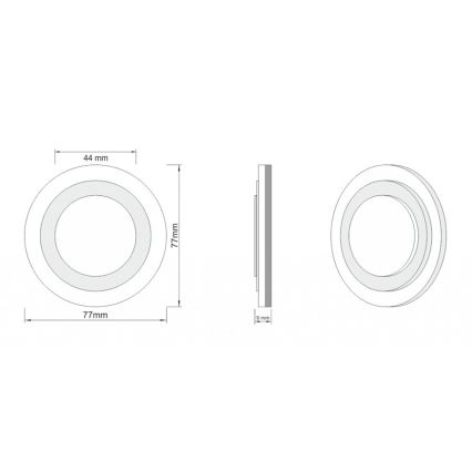 LDST LI-01-SS-BC8 - Rasvjeta za stubište LILI 8xLED/1,2W/230V