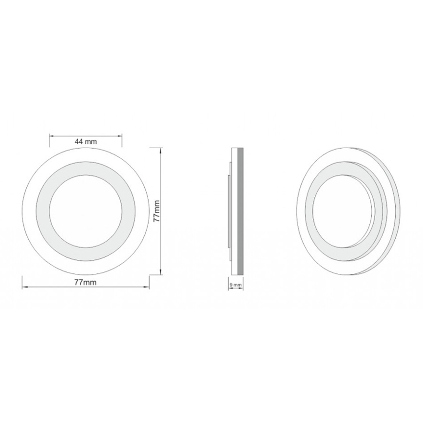 LDST LI-01-SS-BC8 - Rasvjeta za stubište LILI 8xLED/1,2W/230V