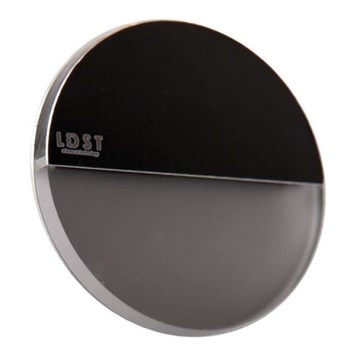 LDST RO-01-CB-BZ4 - LED stepenišno svjetlo ROBIN 4xLED/1,2W/230V sjajna crna 6500K