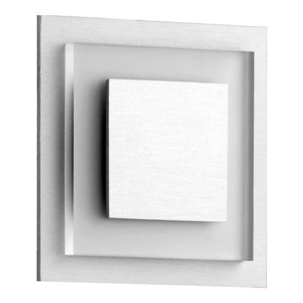 LDST SU-01-SS-BZ8 - LED stepenišno svjetlo SUNNY 8xLED/1,2W/230V mat krom 6500K