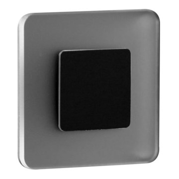 LDST SW-01-SC-BZ8 - LED stepenišno svjetlo SWIFT 8xLED/1,2W/230V mat crna 6500K