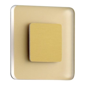 LDST SW-01-SZ-BC8 - LED stepenišno svjetlo SWIFT 8xLED/1,2W/230V zlatna 3500K