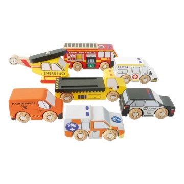 Le Toy Van - Set spasilačkih vozila s helikopterom