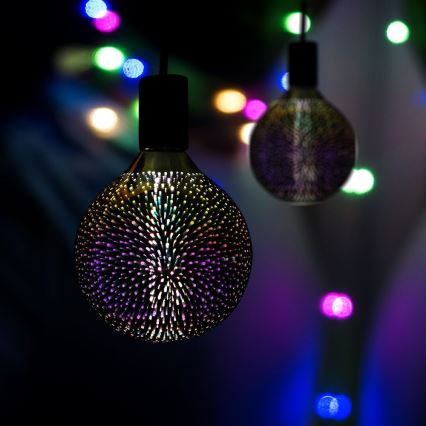 LED 3D Dekorativna žarulja FILAMENT G125 E27/4W/230V 3000K