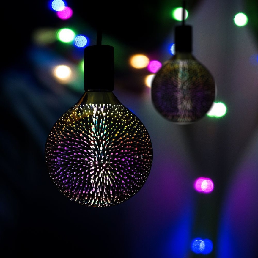 LED 3D Dekorativna žarulja FILAMENT G125 E27/4W/230V 3000K