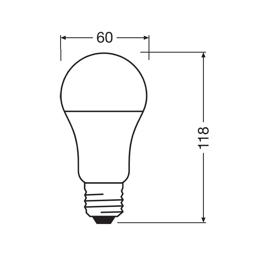 LED Antibakterijska žarulja A100 E27/13W/230V 6500K - Osram