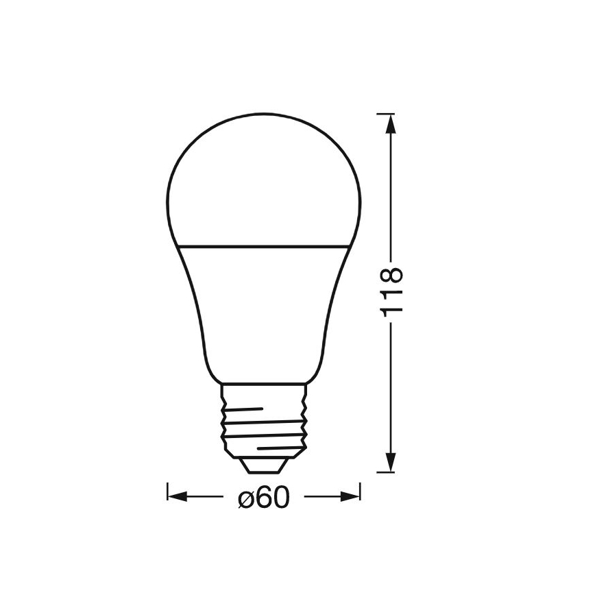 LED prigušiva antibakterijska žarulja A40 E27/9W/230V Wi-Fi - Ledvance