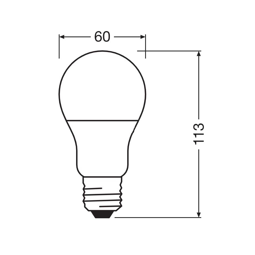LED Antibakterijska žarulja A60 E27/8,5W/230V 4000K - Osram