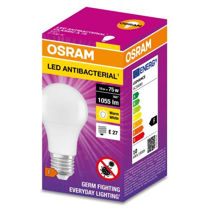 LED Antibakterijska žarulja A75 E27/10W/230V 2700K - Osram