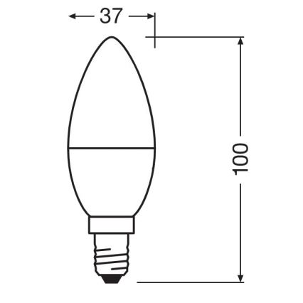 LED Antibakterijska žarulja B40 E14/4,9W/230V 2700K - Osram