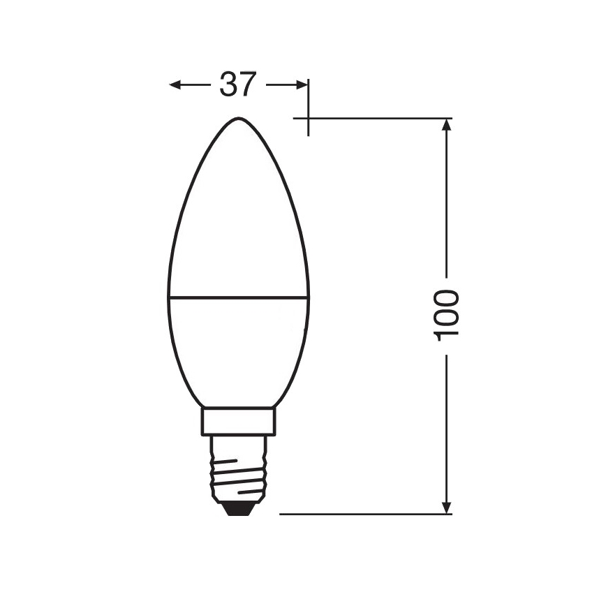 LED Antibakterijska žarulja B40 E14/4,9W/230V 2700K - Osram