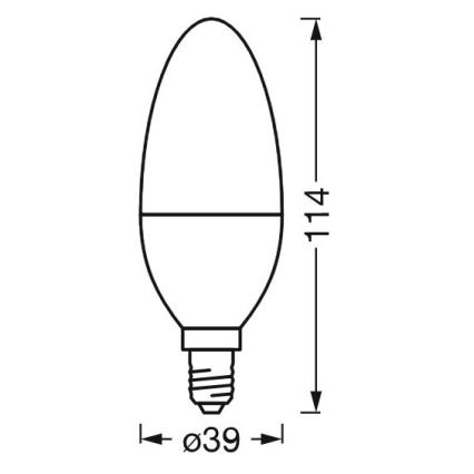 LED prigušivačka antibakterijska žarulja B40 E14/4,9W/230V Wi-Fi - Ledvance