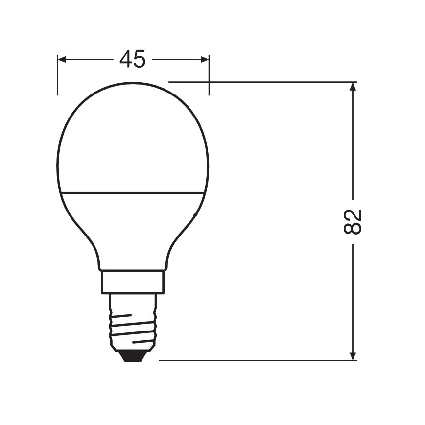 LED Antibakterijska žarulja P40 E14/4,9W/230V 2700K - Osram
