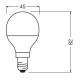 LED Antibakterijska žarulja P40 E14/4,9W/230V 4000K - Osram