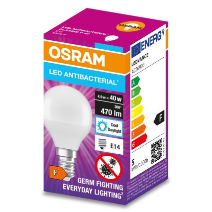 LED Antibakterijska žarulja P40 E14/4,9W/230V 6500K - Osram