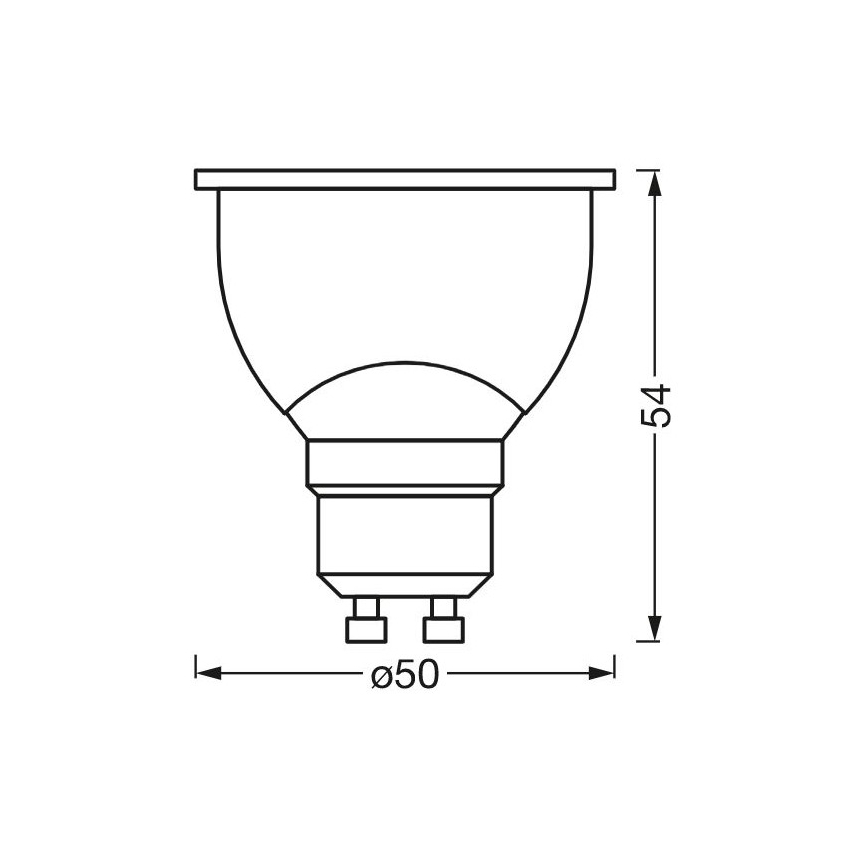 LED prigušiva antibakterijska žarulja PAR16 GU10/4,9W/230V Wi-Fi - Ledvance