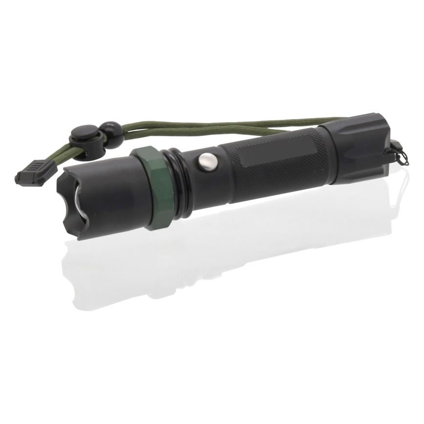 LED Baterijska svjetiljka LED/3W/3xAAA IP44 crna