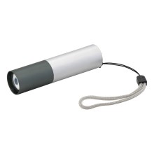 LED Baterijska svjetiljka LED/400mAh bijela/siva