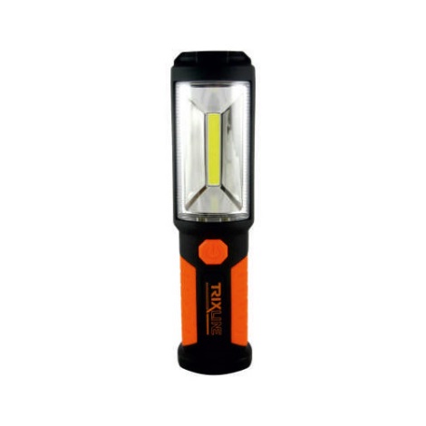 LED Baterijska svjetiljka LED+COB/3W/3xAA narančasta
