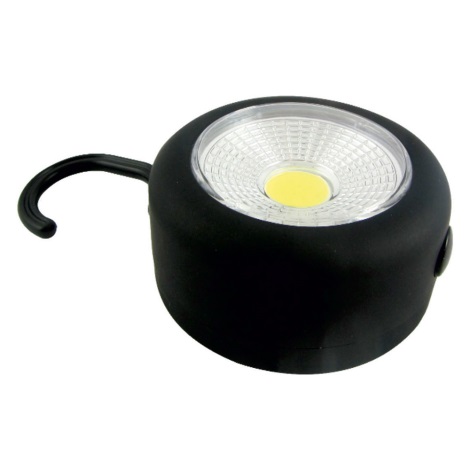LED baterijska svjetiljka s kukom i magnetom LED/3W/3xAAA