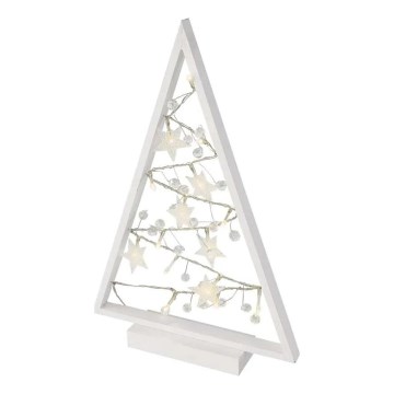 LED Božićna dekoracija 15xLED/2xAA božićno drvce