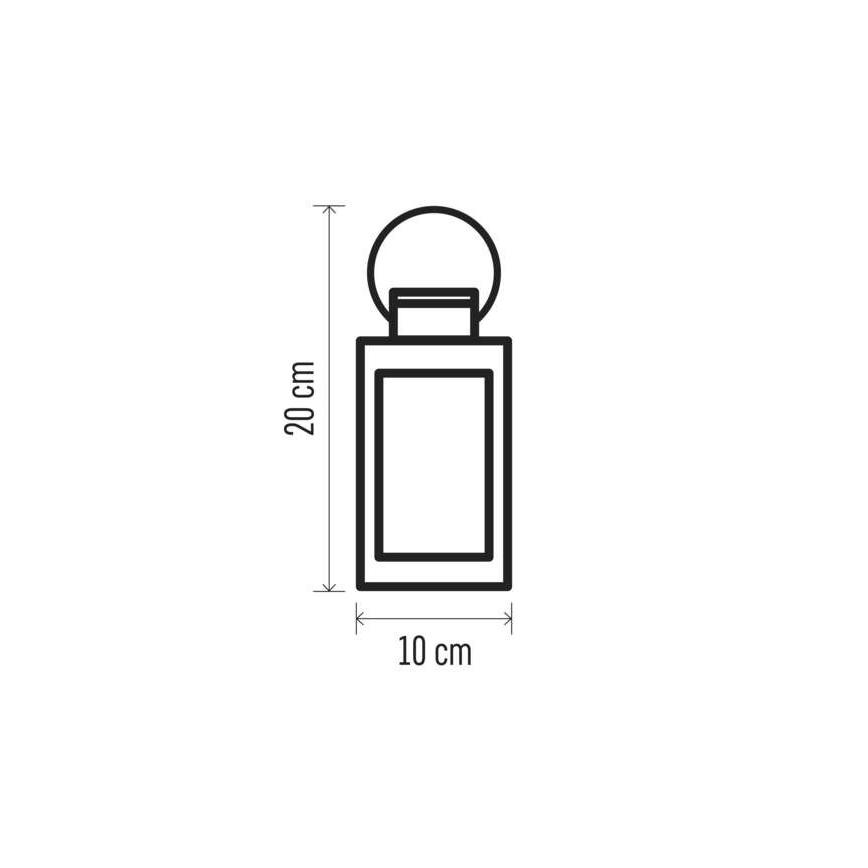 LED Božićna dekoracija 1xLED/3xAAA crna