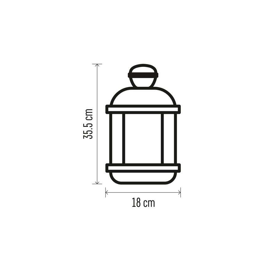 LED Božićna dekoracija 1xLED/3xAAA crna