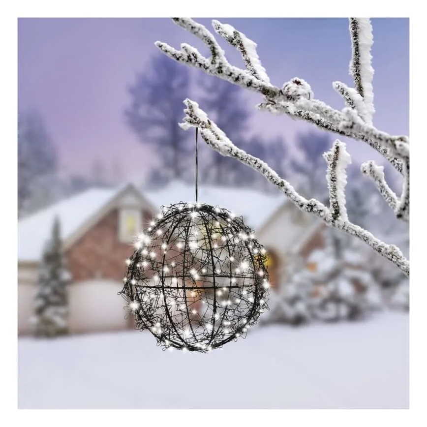 LED božićna dekoracija 200xLED/230V promjer 20 cm