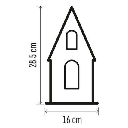 LED Božićna dekoracija 3xLED/2xAA bež