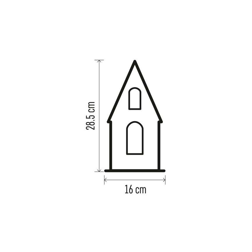 LED Božićna dekoracija 3xLED/2xAA bež