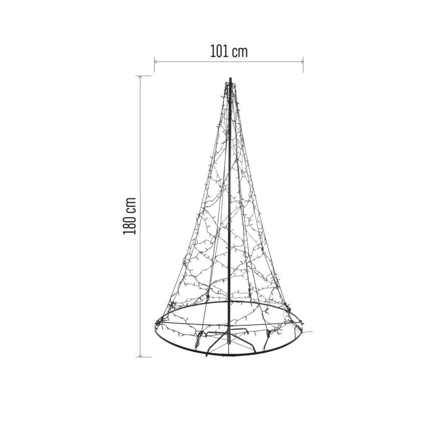 LED božićna dekoracija 480 LED/230 V IP44 180 cm
