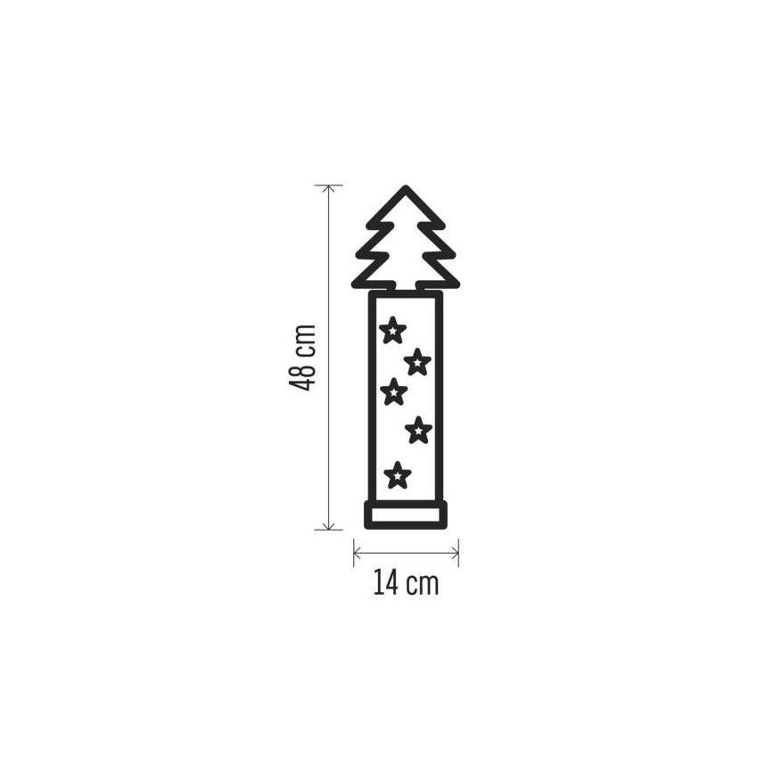 LED Božićna dekoracija 5xLED/2xAA drvce